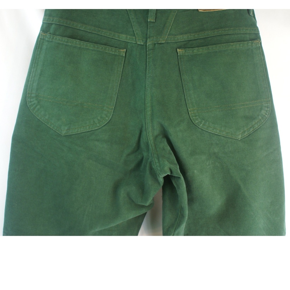 Marithe Francois Girbaud Mens Green Denim Shuttle Shorts Size 32 Vintage Style - Picture 4 of 13